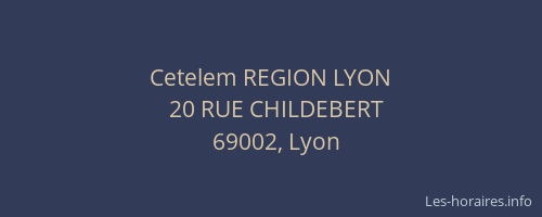 Cetelem REGION LYON