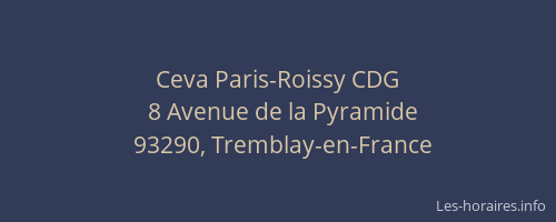 Ceva Paris-Roissy CDG