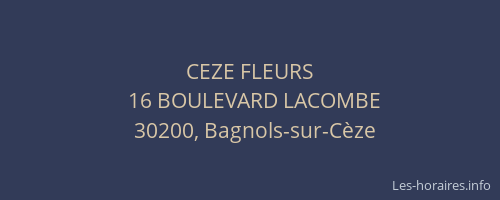 CEZE FLEURS