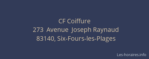 CF Coiffure