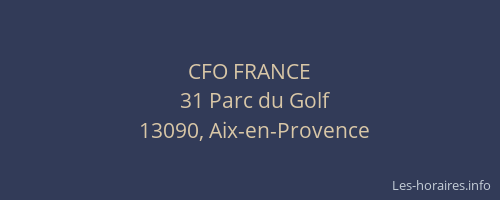 CFO FRANCE