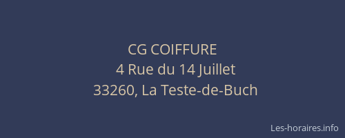 CG COIFFURE