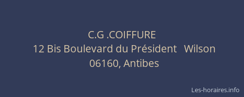 C.G .COIFFURE
