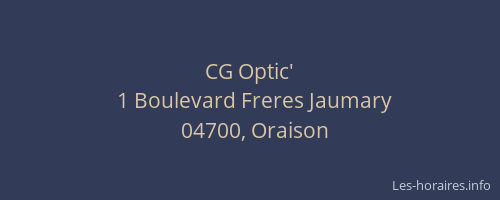 CG Optic'