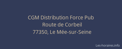 CGM Distribution Force Pub