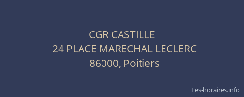 CGR CASTILLE