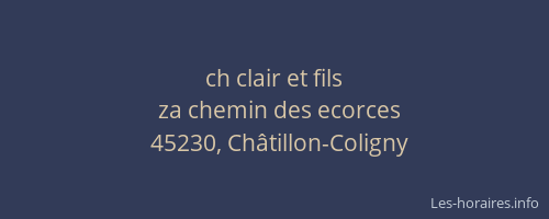 ch clair et fils