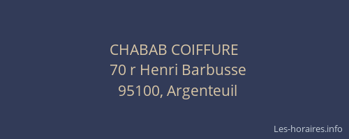 CHABAB COIFFURE