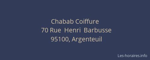 Chabab Coiffure