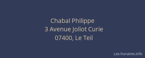 Chabal Philippe