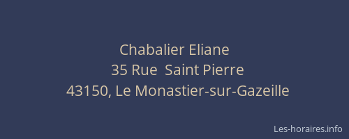 Chabalier Eliane