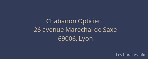 Chabanon Opticien