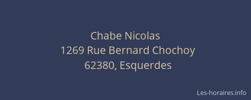 Chabe Nicolas