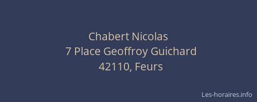 Chabert Nicolas
