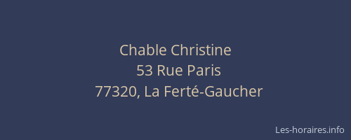 Chable Christine