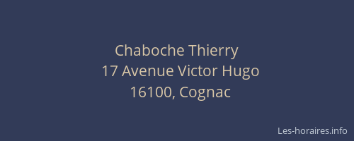 Chaboche Thierry