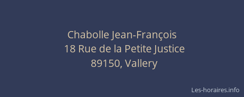 Chabolle Jean-François