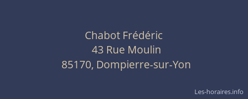Chabot Frédéric