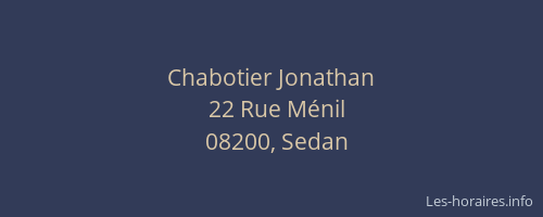 Chabotier Jonathan