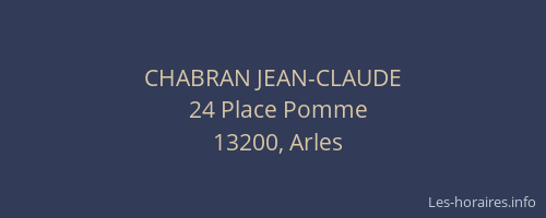 CHABRAN JEAN-CLAUDE