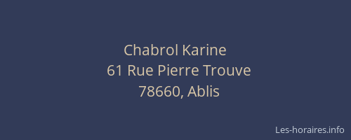 Chabrol Karine