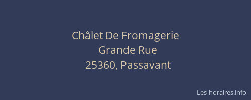Châlet De Fromagerie