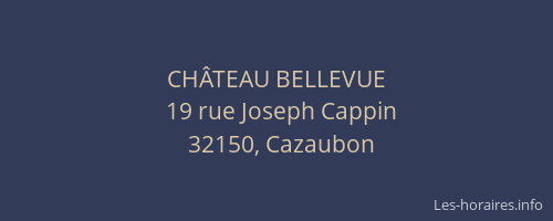 CH&Acirc;TEAU BELLEVUE