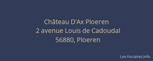 Château D'Ax Ploeren