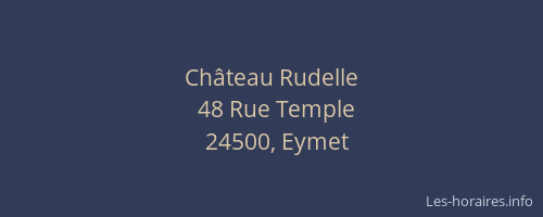 Château Rudelle
