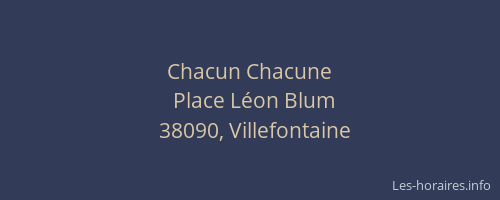 Chacun Chacune