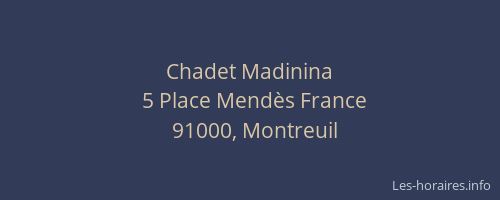 Chadet Madinina
