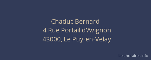 Chaduc Bernard