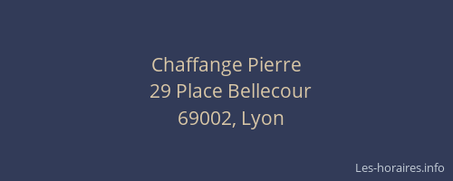 Chaffange Pierre