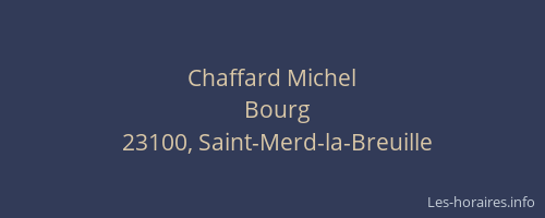 Chaffard Michel