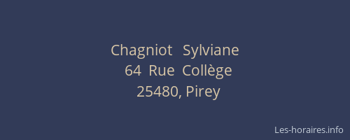 Chagniot   Sylviane