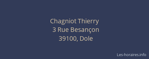 Chagniot Thierry