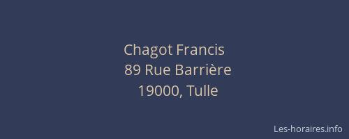 Chagot Francis