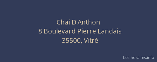 Chai D'Anthon