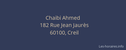Chaibi Ahmed