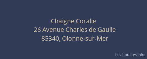 Chaigne Coralie