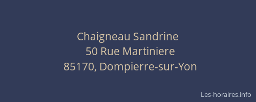 Chaigneau Sandrine