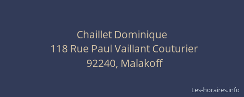Chaillet Dominique