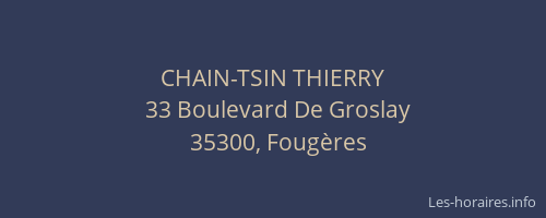 CHAIN-TSIN THIERRY