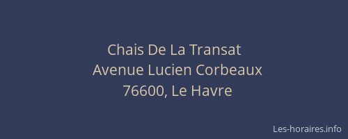 Chais De La Transat