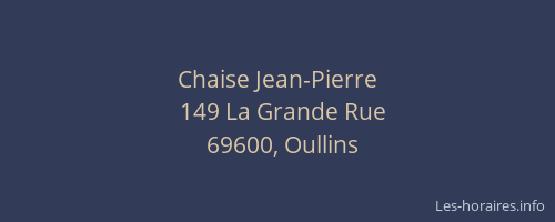 Chaise Jean-Pierre