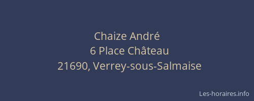 Chaize Andr&eacute;