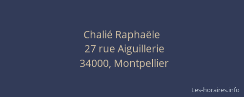 Chalié Raphaële