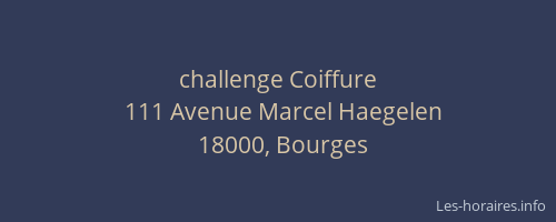 challenge Coiffure