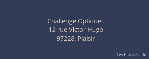 Challenge Optique