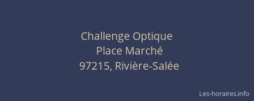 Challenge Optique